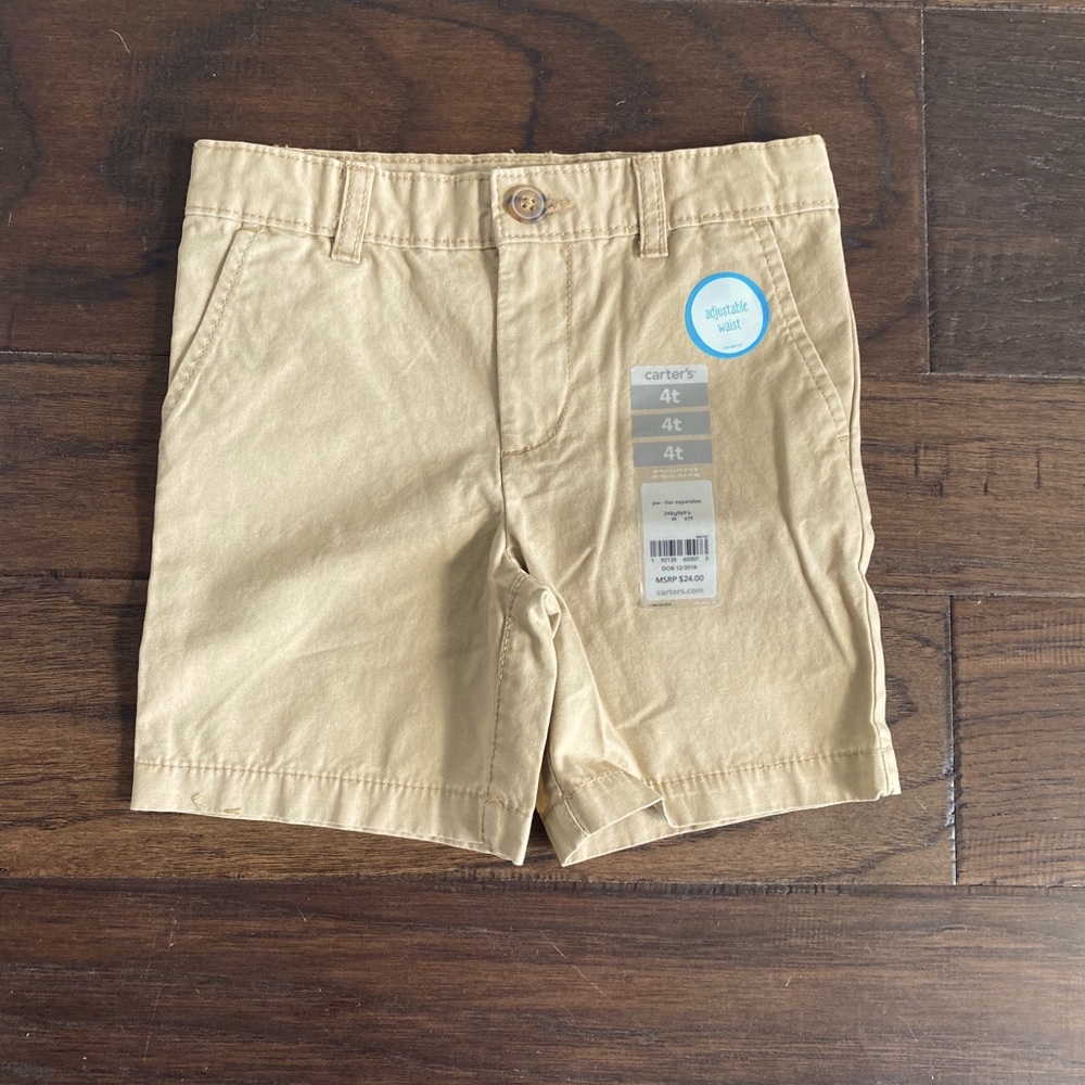 Brand new with tags! Carter’s Boys Khaki Shorts